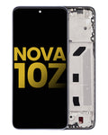 LCD Display with Frame for Huawei Nova 10z (Refurbished) (Silver)