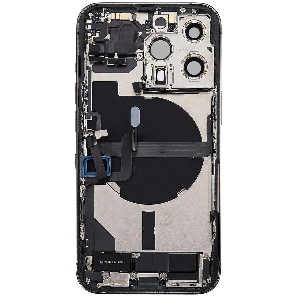 Backcover/Rahmen mit Ladebuchse Flex & Small Parts für iPhone 13 Pro (EU / Global Version) (gebrauchter OEM-Ausbau, Qualität A) (Alpine Grün)