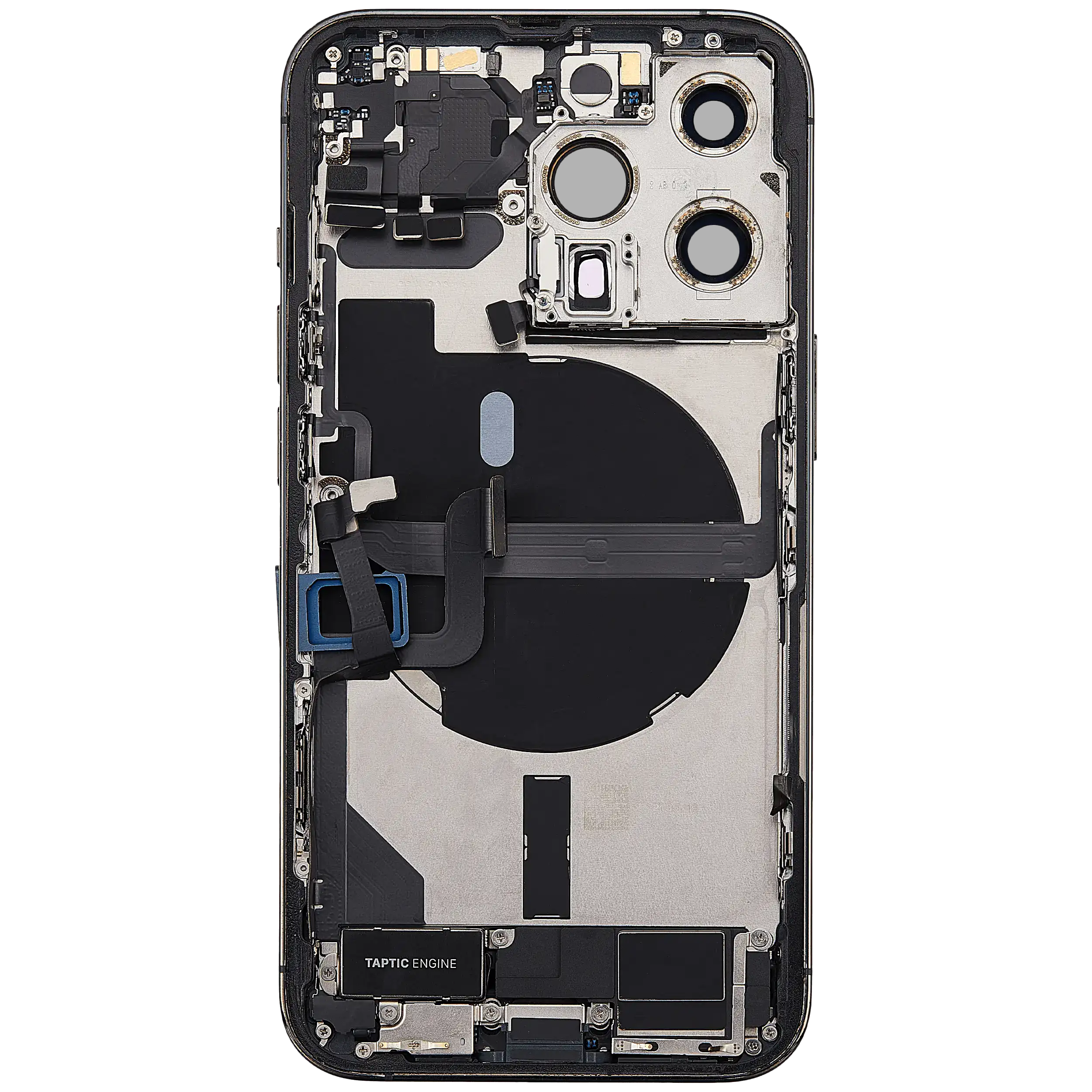 Backcover/Rahmen mit Ladebuchse Flex & Small Parts für iPhone 13 Pro (EU / Global Version) (gebrauchter OEM-Ausbau, Qualität A) (Alpine Grün)