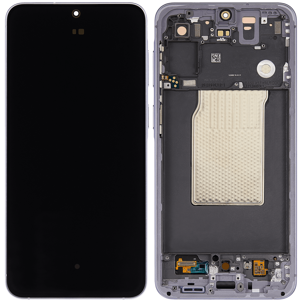 OLED-Display mit Rahmen für Samsung Galaxy A57 5G (A576 / 2026) (Refurbished) (Lilac)