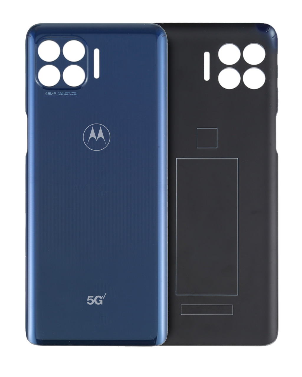 Back Cover for Motorola One 5G (XT2075-1 / XT2075-2 / 2020) (Verizon Model) (Original OEM) (Prussian Blue)