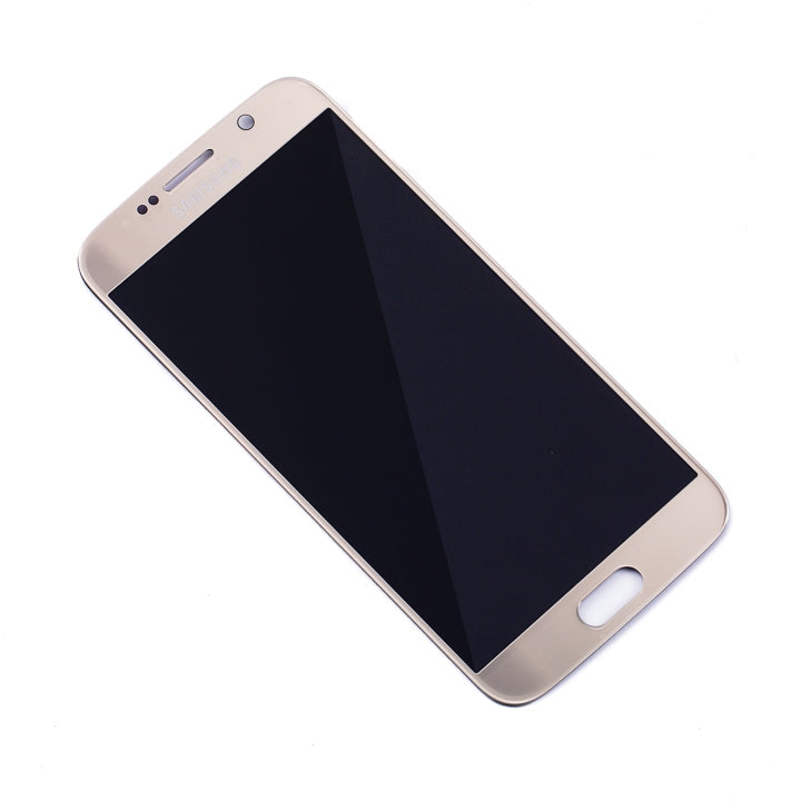 OLED-Display ohne Rahmen für Samsung Galaxy S6 (Service Pack) (Gold Platinum)