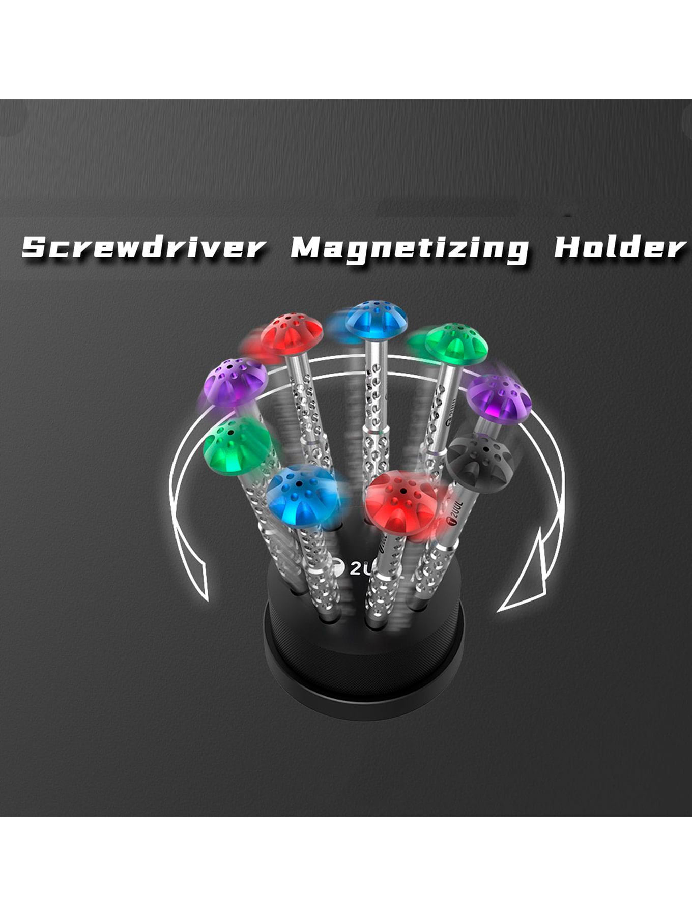 Drehbarer Magnethalter Schwarz (2UUL)