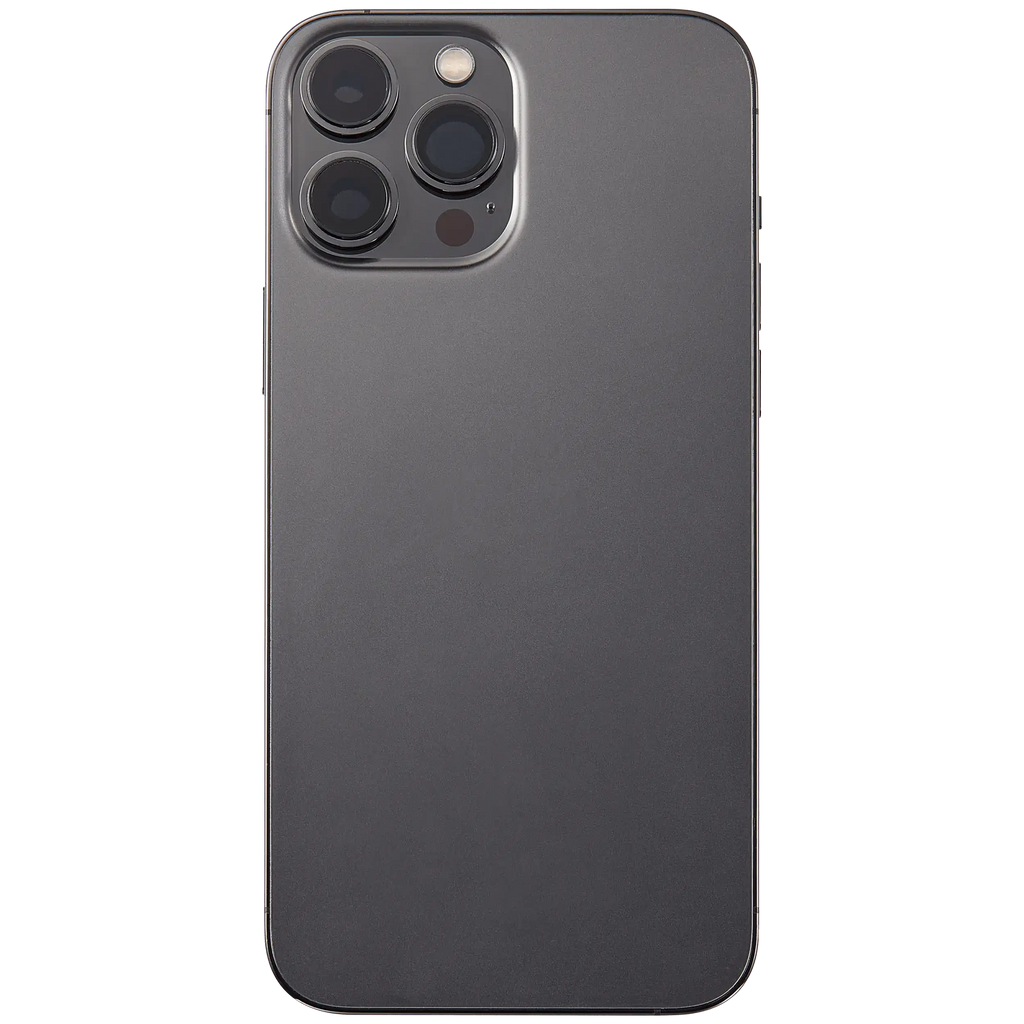 Backcover/Rahmen mit Small Parts für iPhone 13 Pro Max (EU / Global Version) (gebrauchter OEM-Ausbau, Qualität B) (Graphite)