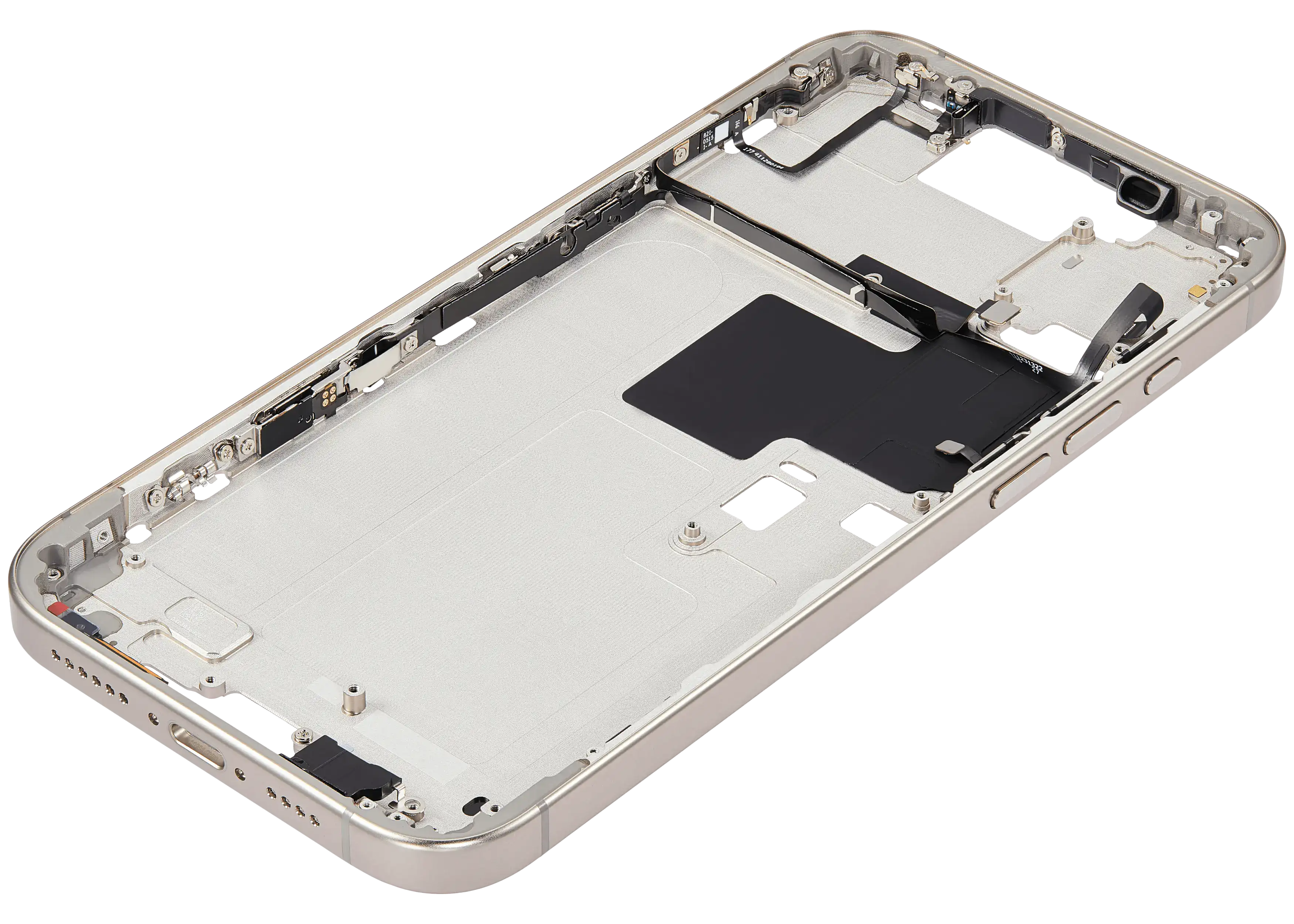 Midframe/Rahmen mit Power And Volume Button für iPhone 16 Pro Max (US-Version) (Aftermarket Plus) (Natural Titanium)