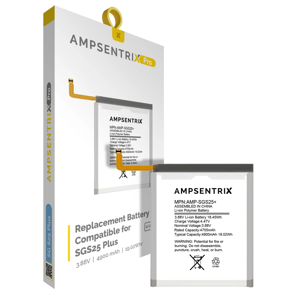 Replacement Battery for Samsung Galaxy S25 Plus (AmpSentrix Pro)