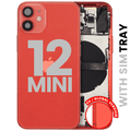Backcover/Rahmen mit Small Parts für iPhone 12 Mini (EU / Global Version) (gebrauchter OEM-Ausbau, Qualität A) (Rot)