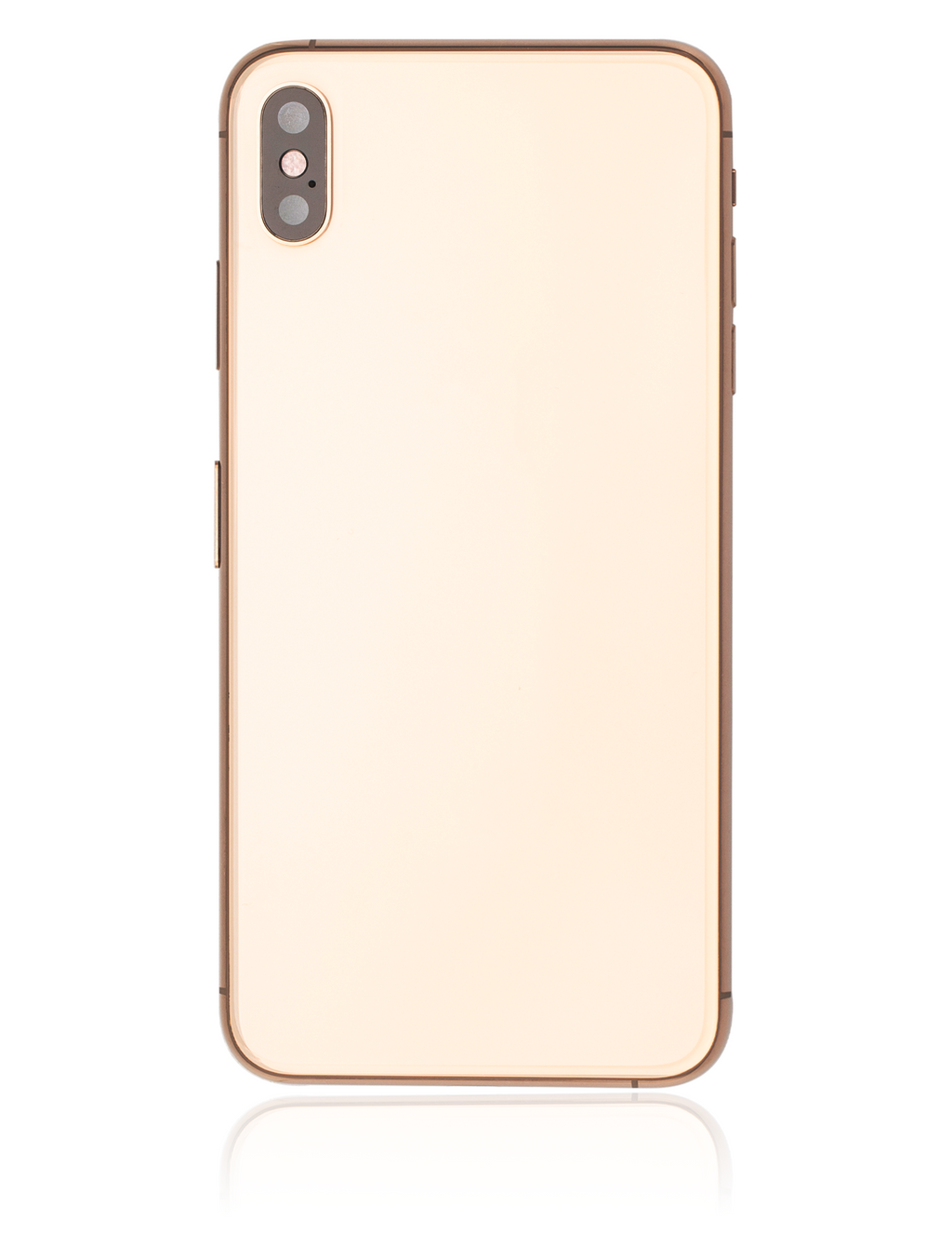 Backcover/Rahmen mit Small Components Pre-Installed für iPhone XS Max (gebrauchter OEM-Ausbau, Qualität A) (Gold)