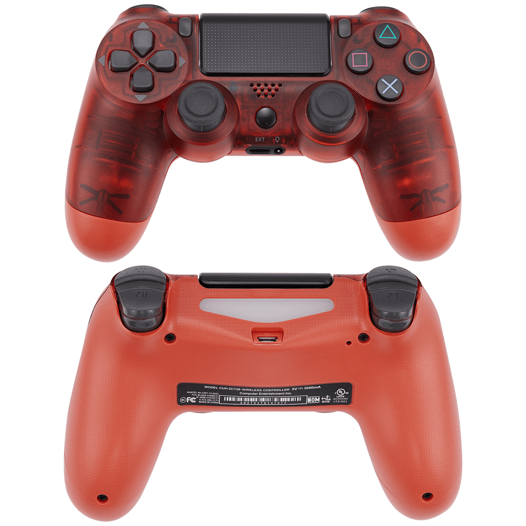 DoubleShock 4 Wired Controller für Playstation 4 (Crystal Red)