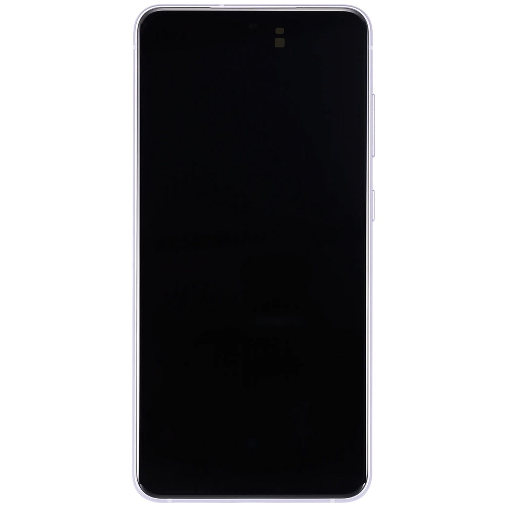 OLED-Display mit Rahmen für Samsung Galaxy S21 FE 5G (US & Internationale Version) (Aftermarket Plus) (120Hz) (Lavender)