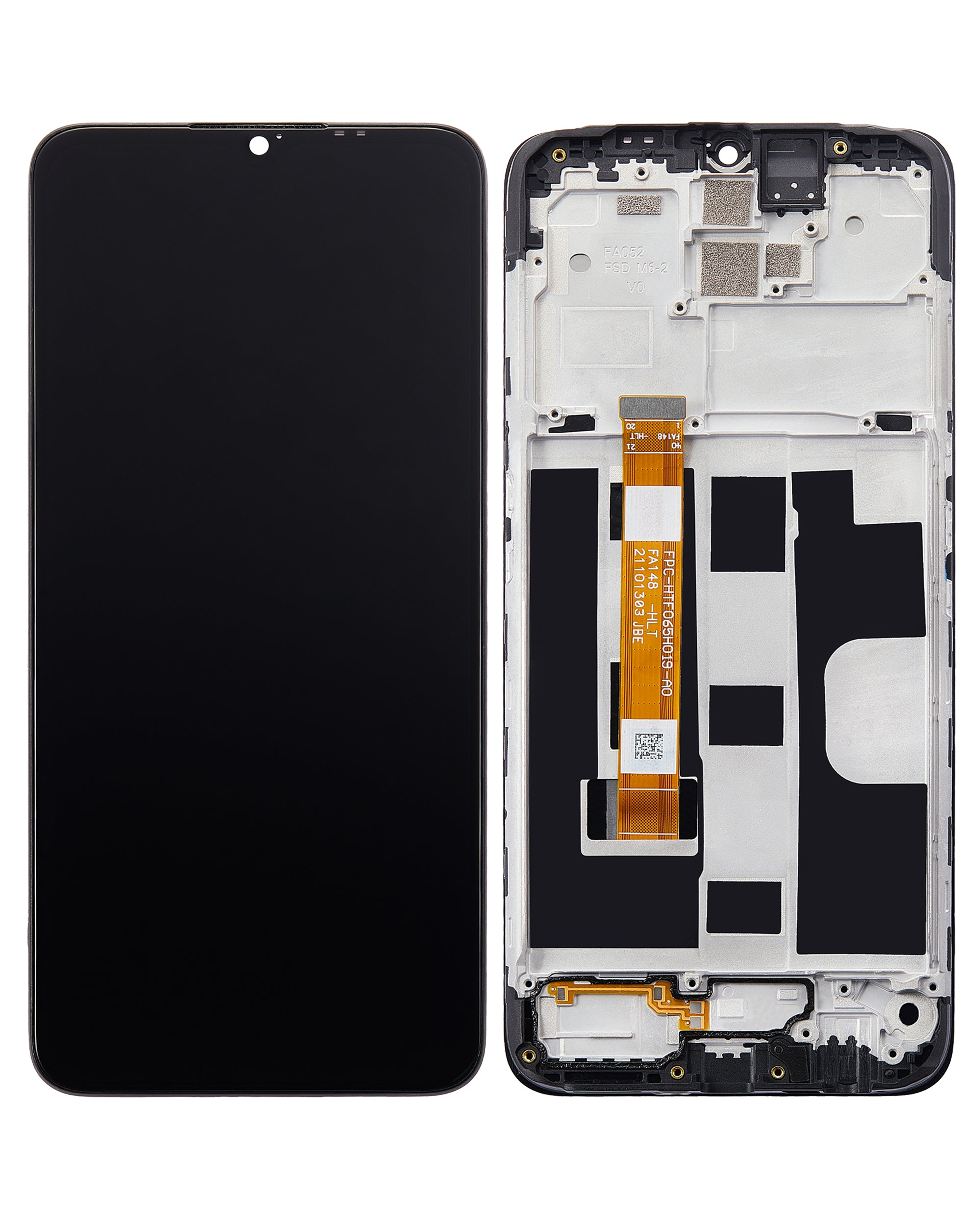 LCD-Display mit Rahmen für OPPO A9 (2020) (Refurbished) (Alle Farben)