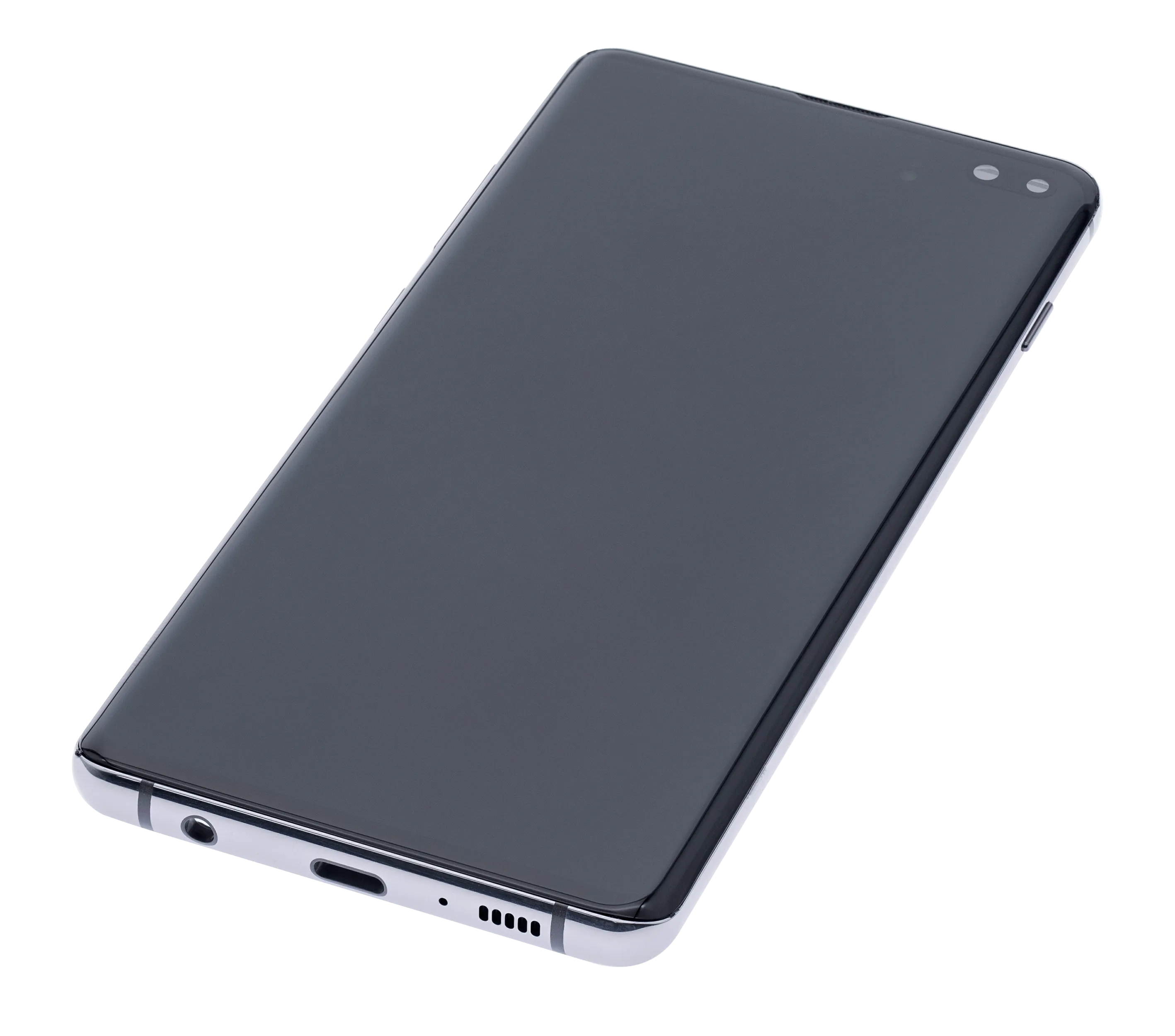 OLED-Display mit Rahmen für Samsung Galaxy S10 Plus (Aftermarket Plus) (Prism / Ceramic Black)