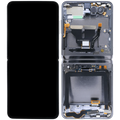 Inner OLED-Display für Samsung Galaxy Z Flip 5G (US & International) (gebrauchter OEM-Ausbau, Qualität B) (Mystic Black)
