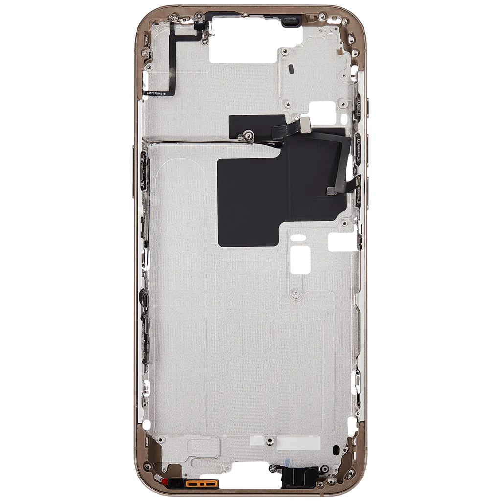 Midframe/Rahmen mit Power And Volume Button für iPhone 16 Pro Max (US-Version) (Aftermarket Plus) (Desert Titanium)