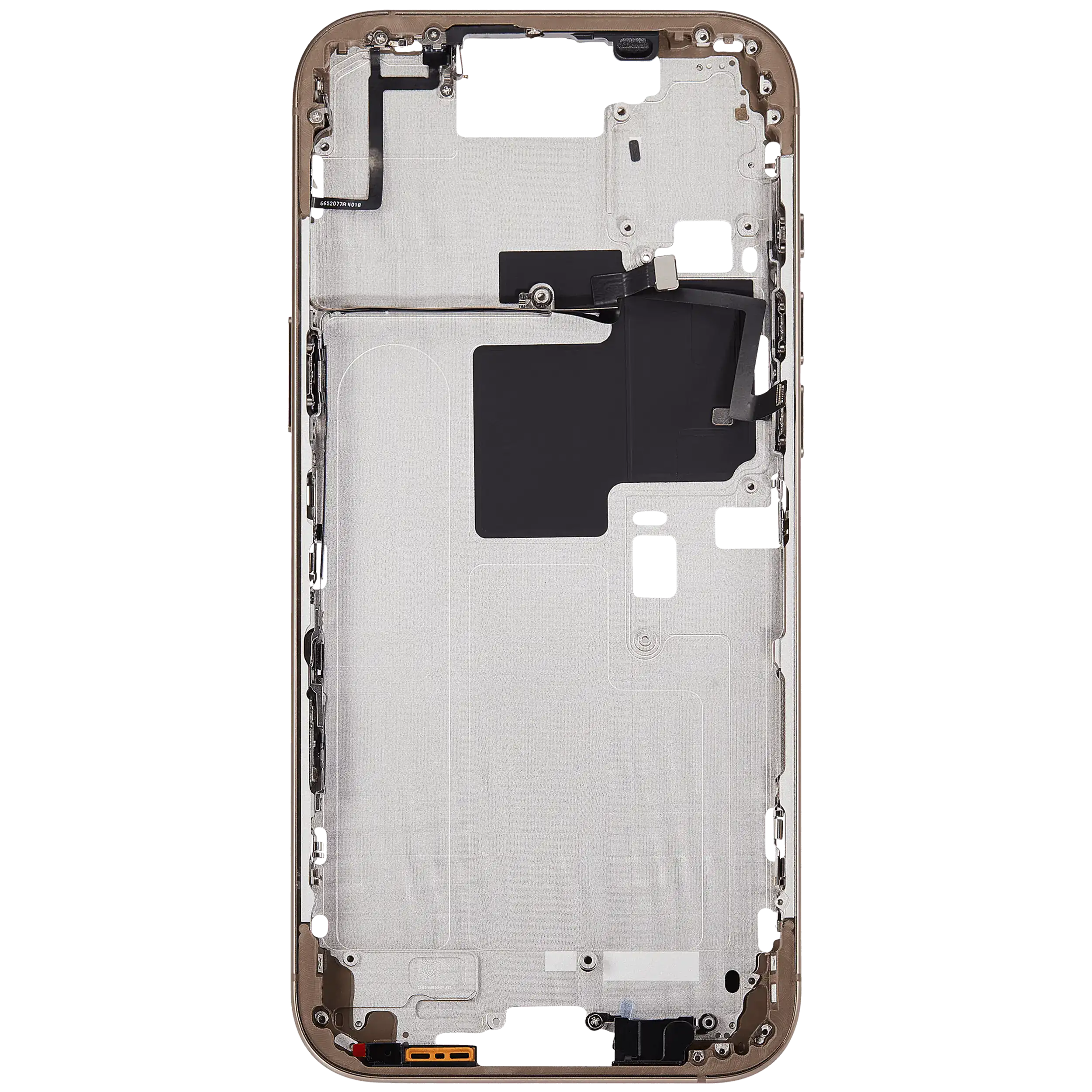 Midframe/Rahmen mit Power And Volume Button für iPhone 16 Pro Max (US-Version) (Aftermarket Plus) (Desert Titanium)
