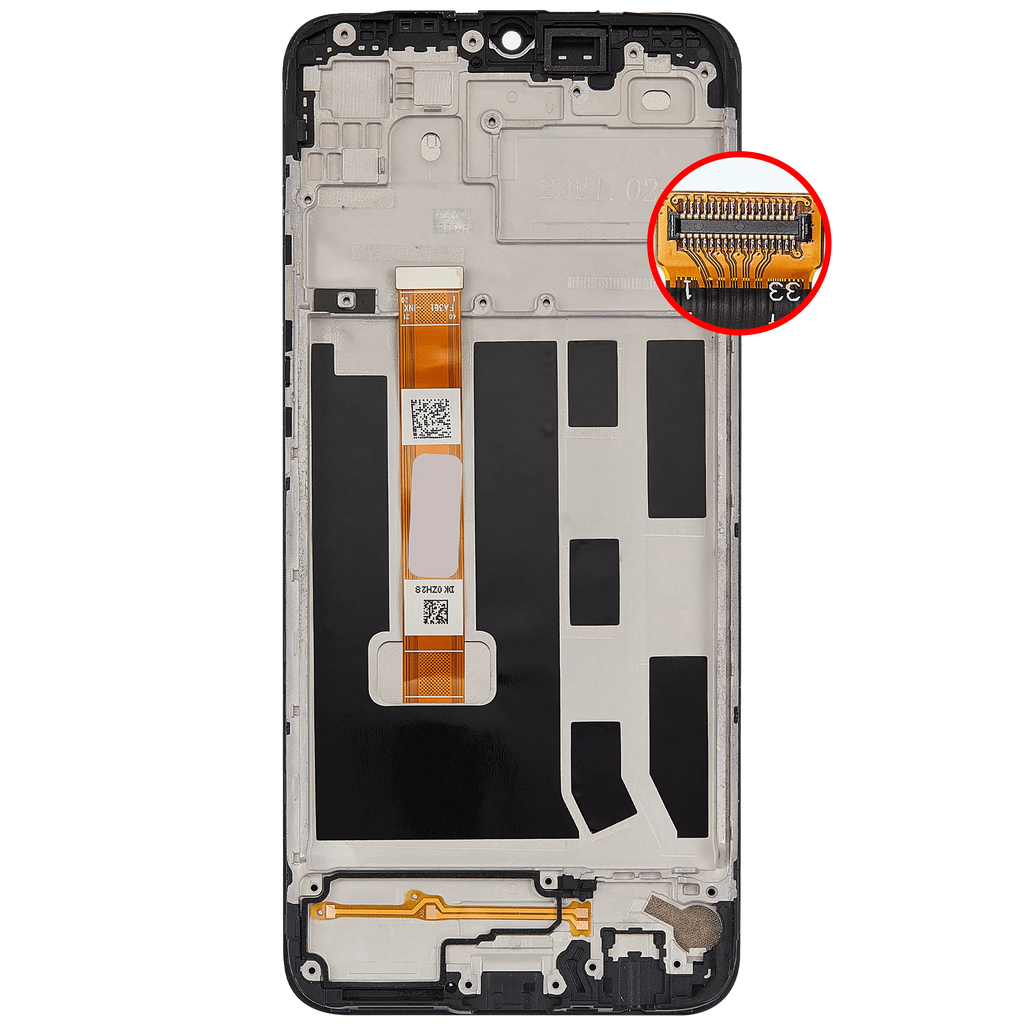 LCD-Display mit Rahmen für Huawei Enjoy 10E (2020) (Refurbished) (All Color)