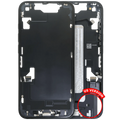 Midframe/Rahmen mit Ladebuchse Flex & Small Parts für iPhone 16e (US-Version) (gebrauchter OEM-Ausbau, Qualität C) (Schwarz)