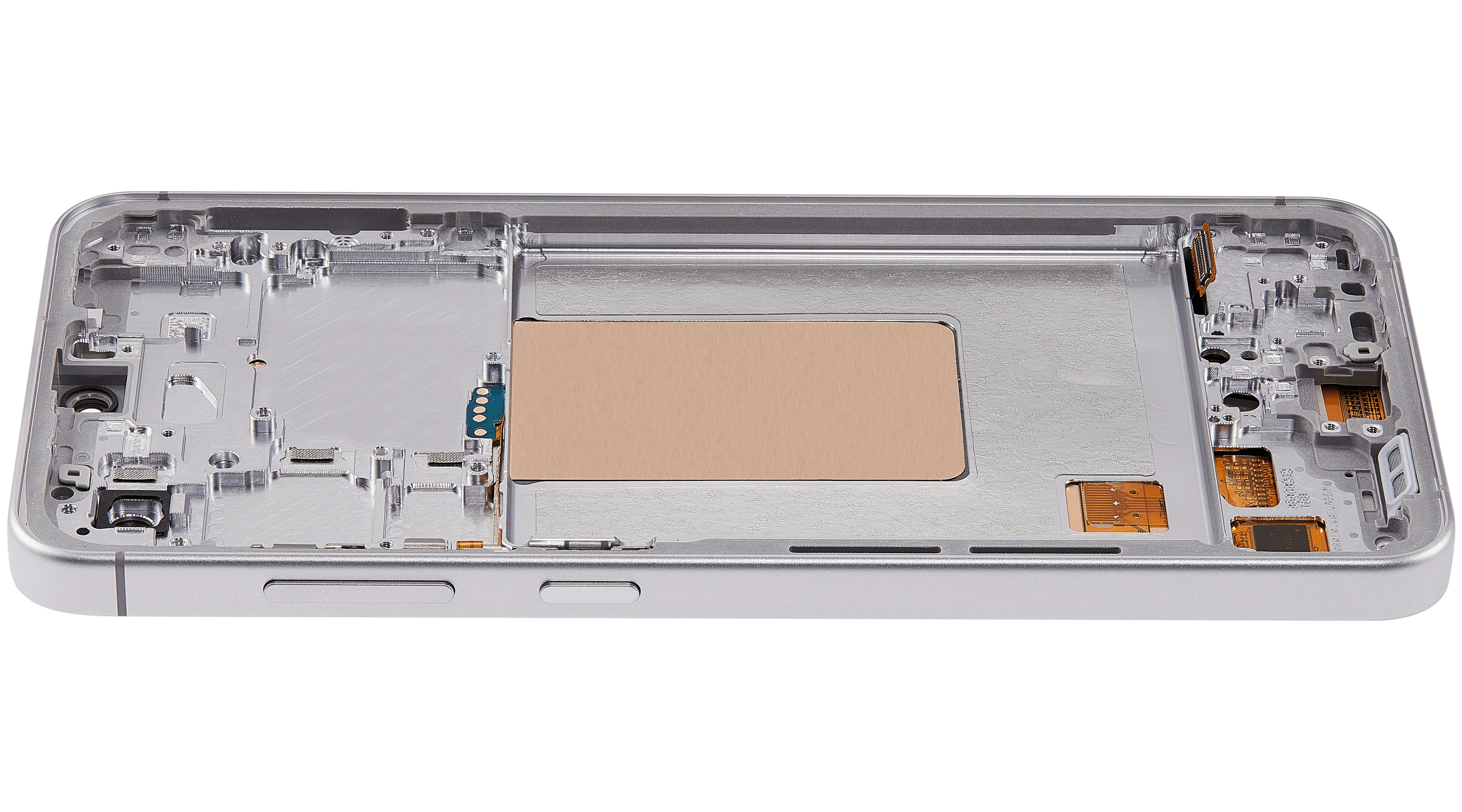 OLED-Display mit Rahmen für Samsung Galaxy S24 FE 5G (US & Internationale Version) (6.62") (Aftermarket Plus) (Grau)