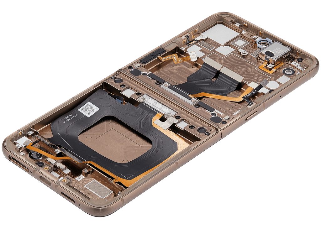 OLED-Display mit Rahmen für Motorola Razr Ultra 2026 / Razr 70 Ultra (XT2655 / 2026) (Refurbished) (Cocoa)