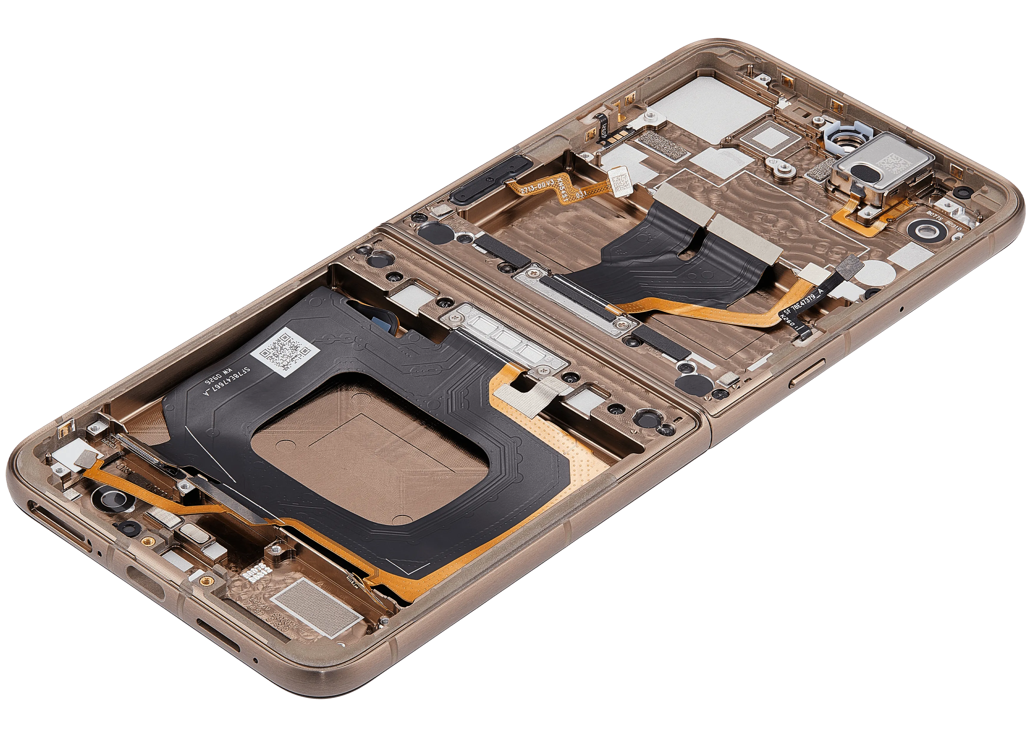 OLED-Display mit Rahmen für Motorola Razr Ultra 2026 / Razr 70 Ultra (XT2655 / 2026) (Refurbished) (Cocoa)