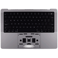 Top Case Akku Tastatur MacBook Pro 14 A2992 ISO Türkisch-F OEM Space Schwarz