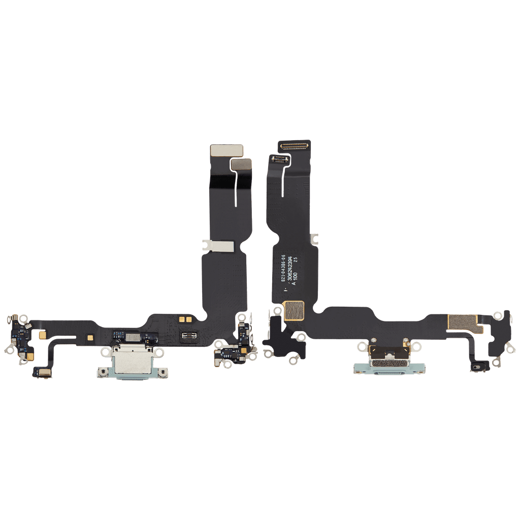 Ladebuchse Flex Cable für iPhone 15 Plus (gebrauchter OEM-Ausbau) (Grün)
