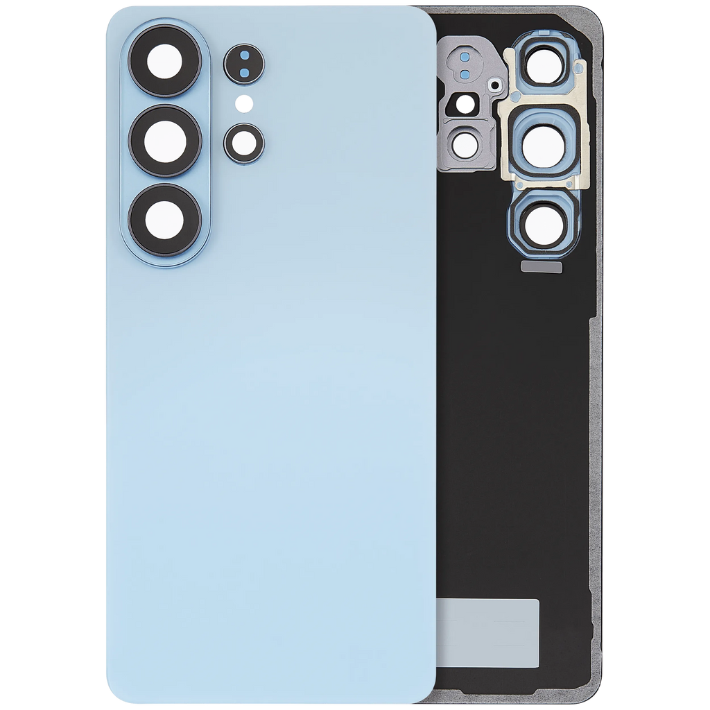 Backcover Glass mit Camera Lens für Samsung Galaxy S26 Ultra (Aftermarket Plus) (Sky Blue)