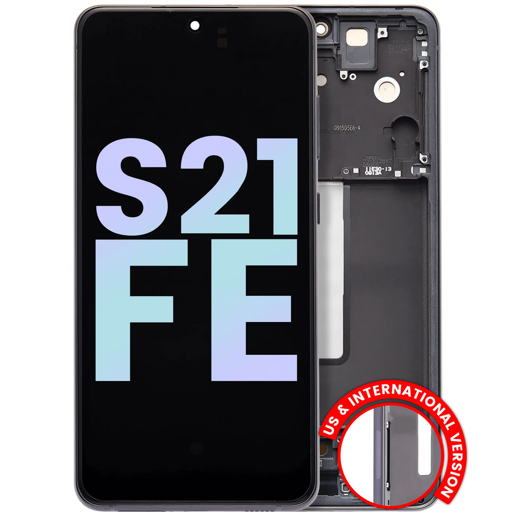 OLED Display with Frame for Samsung Galaxy S21 FE 5G (US & International Version) (Service Pack) (Graphite)