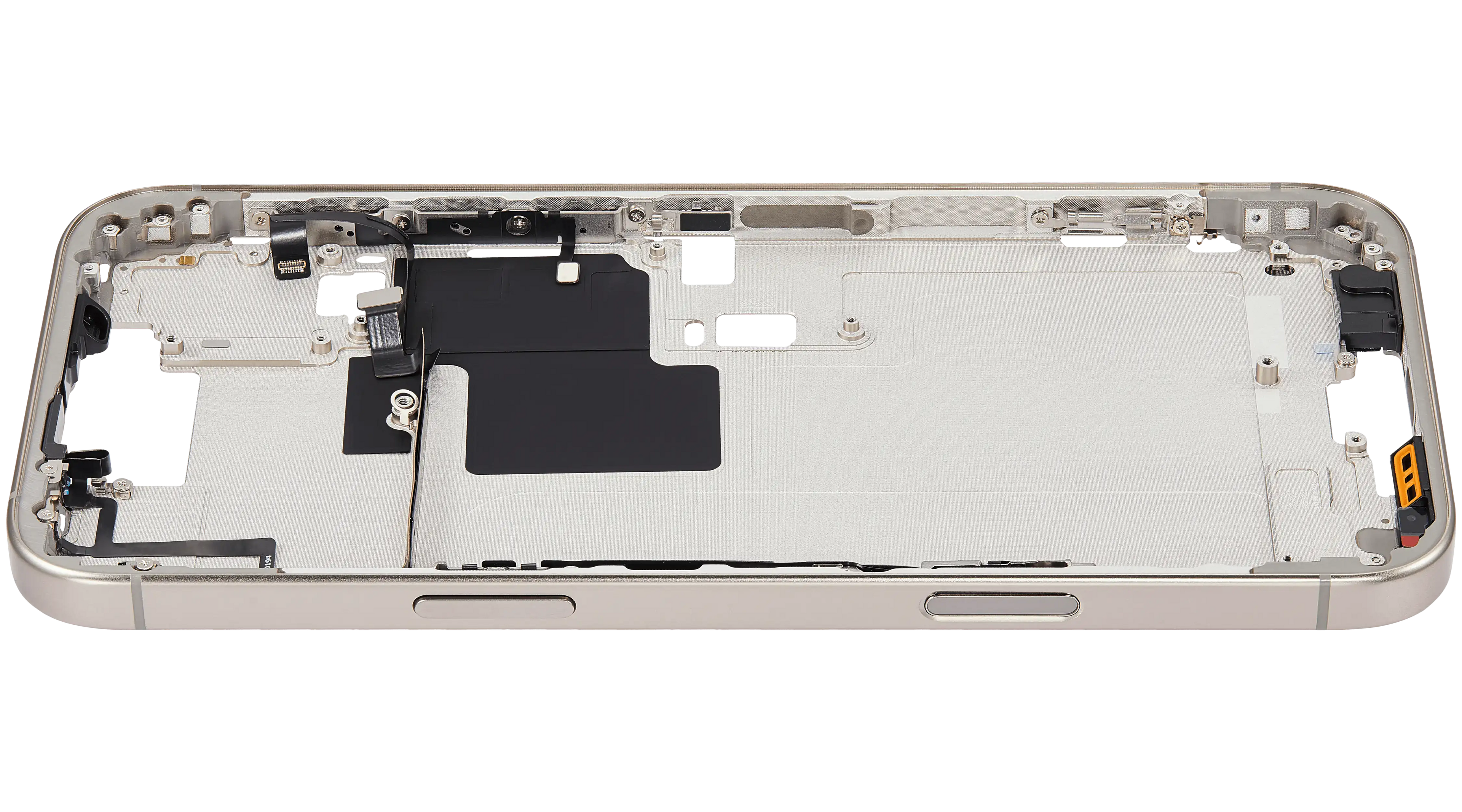 Midframe/Rahmen mit Power And Volume Button für iPhone 16 Pro Max (US-Version) (Aftermarket Plus) (Natural Titanium)