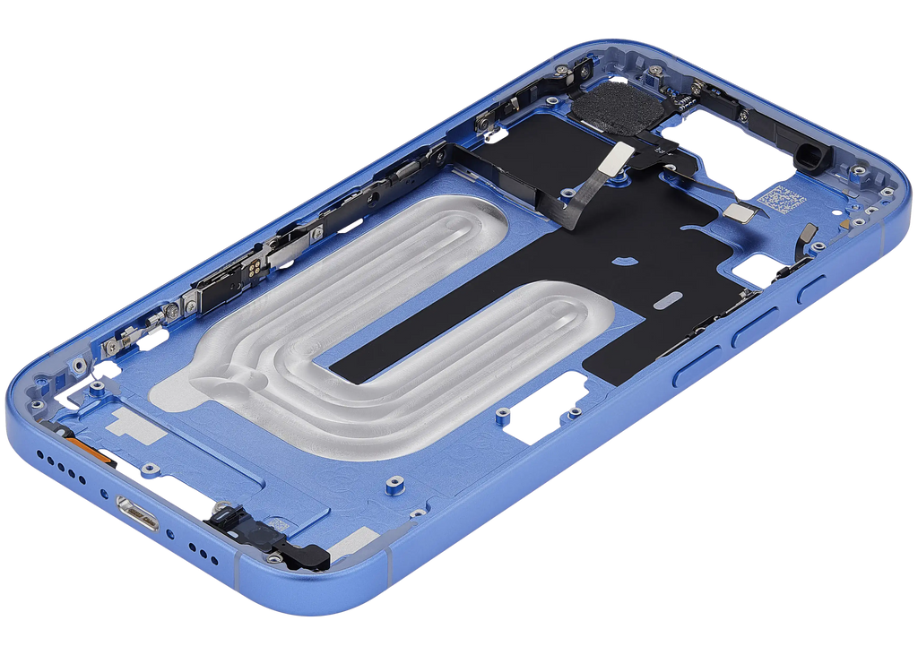 Midframe/Rahmen mit Power And Volume Button für iPhone 16 (US-Version) (Aftermarket Plus) (Ultramarine)