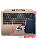 Top Case mit Akku and Keyboard (ANSI US) für MacBook Air 13" A1932 (2018-2019) (gebrauchter OEM-Ausbau, Qualität A) (Rose Gold)