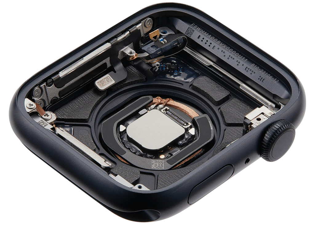 Backcover/Rahmen für Watch Series SE 3rd (44MM) (gebrauchter OEM-Ausbau, Qualität A) (Cellular Version) (Aluminum / Midnight)