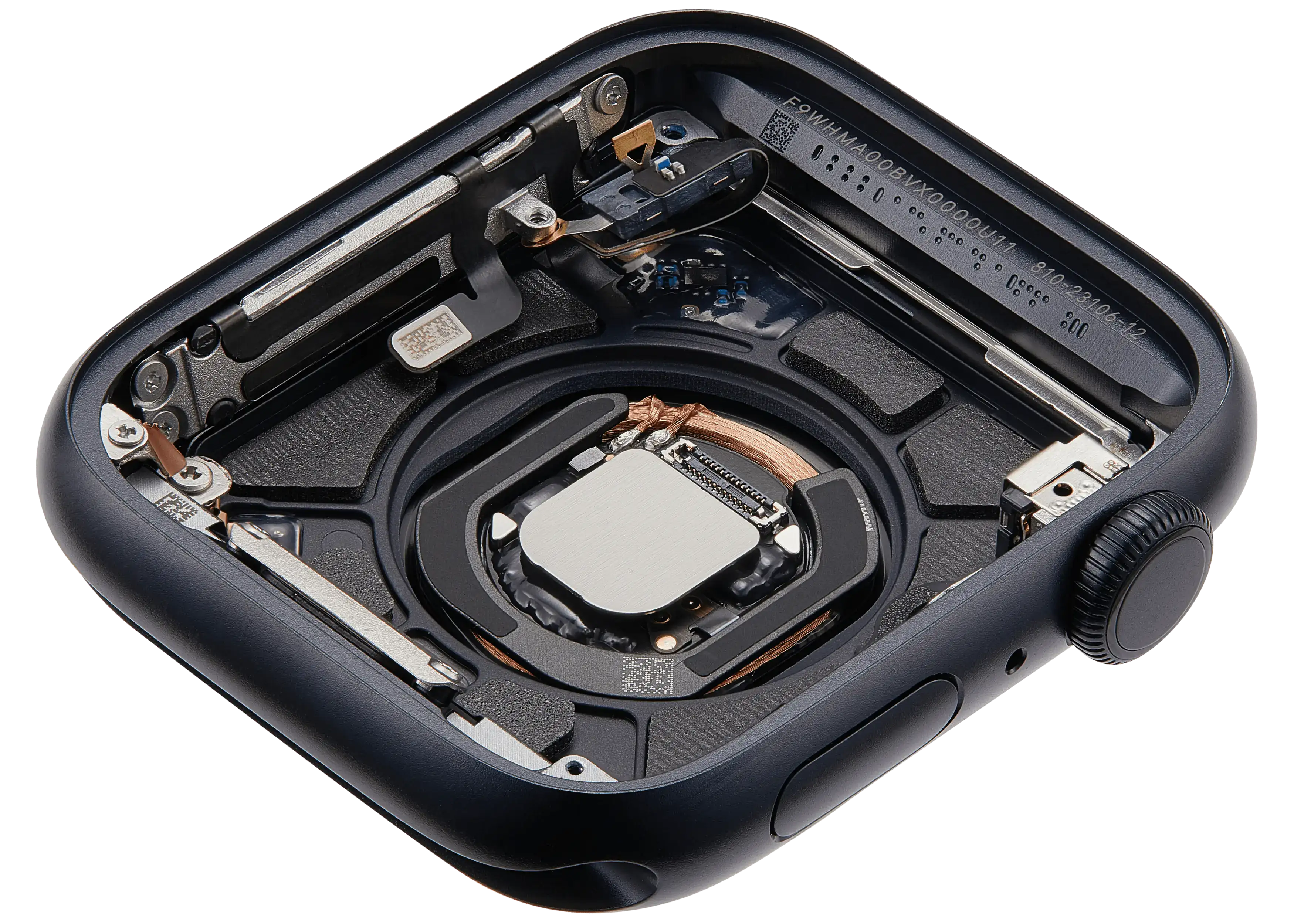 Backcover/Rahmen für Watch Series SE 3rd (44MM) (gebrauchter OEM-Ausbau, Qualität A) (Cellular Version) (Aluminum / Midnight)