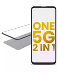 2 in 1 Frontglas mit vorinstallierter OCA für Motorola One 5G (XT2075-1 / 2020)