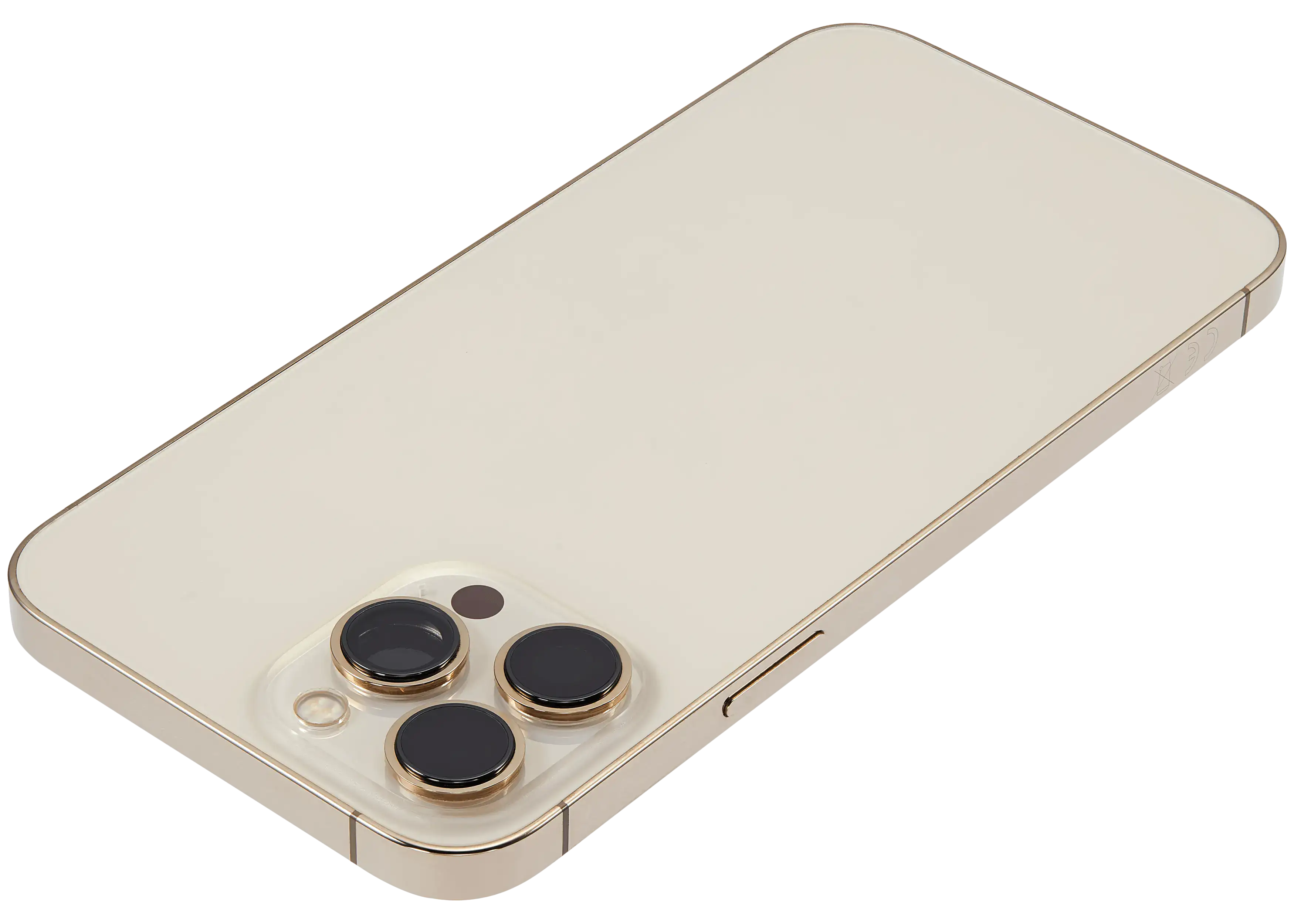 Backcover/Rahmen mit Small Parts für iPhone 13 Pro Max (EU / Global Version) (gebrauchter OEM-Ausbau, Qualität B) (Gold)