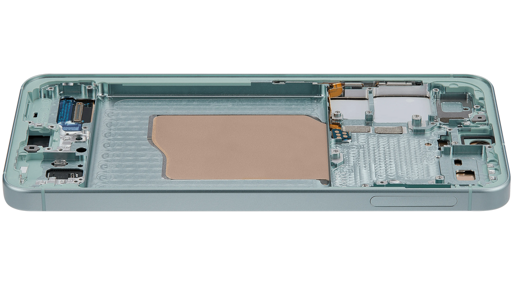 OLED-Display mit Rahmen für Samsung Galaxy S25 5G (US & International) (Aftermarket Plus) (Mint)