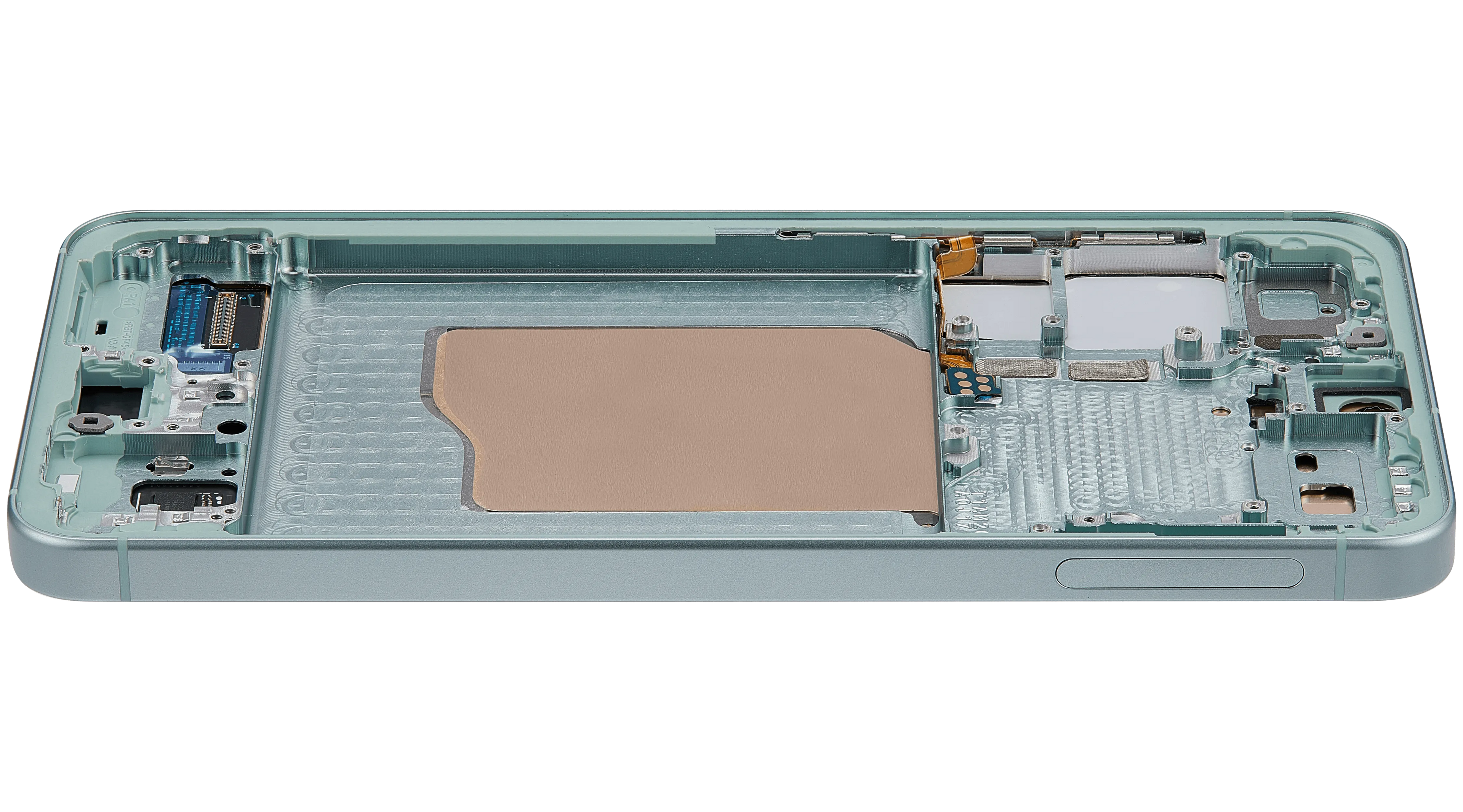 OLED-Display mit Rahmen für Samsung Galaxy S25 5G (US & International) (Aftermarket Plus) (Mint)