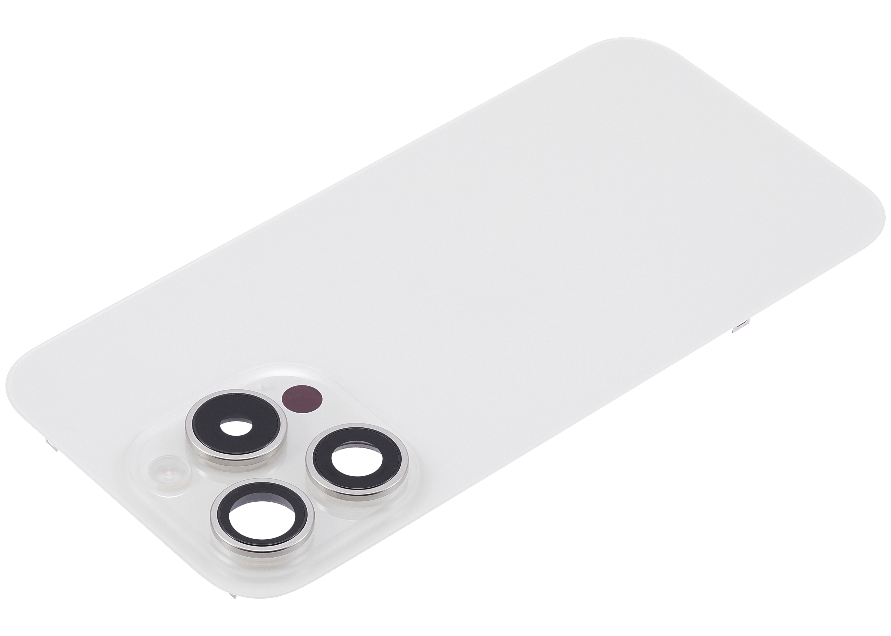 Backcover mit MagSafe Magnet & NFC & Blitz-Flexkabel für iPhone 15 Pro (gebrauchter OEM-Ausbau, Qualität C) (Weiß Titanium)