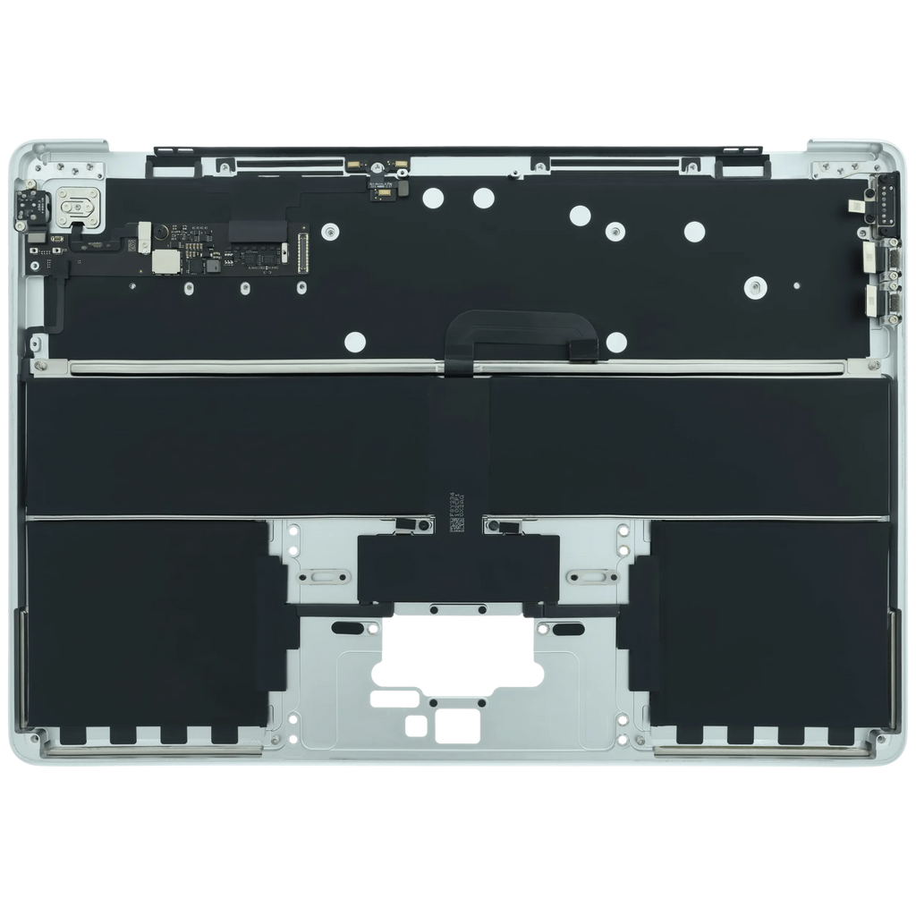 Top Case mit Keyboard (ANSI US) für MacBook Air 13" A2681 (2022) (gebrauchter OEM-Ausbau, Qualität B) (Silber)