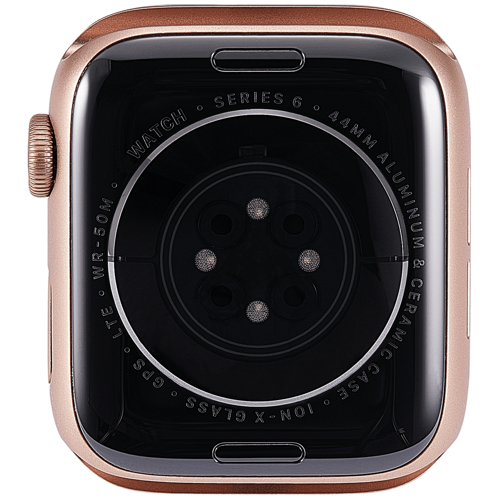 Backcover/Rahmen Compatible für Watch Series 6 (44MM) (gebrauchter OEM-Ausbau, Qualität A) (Cellular Version) (Aluminum / Rose Gold)