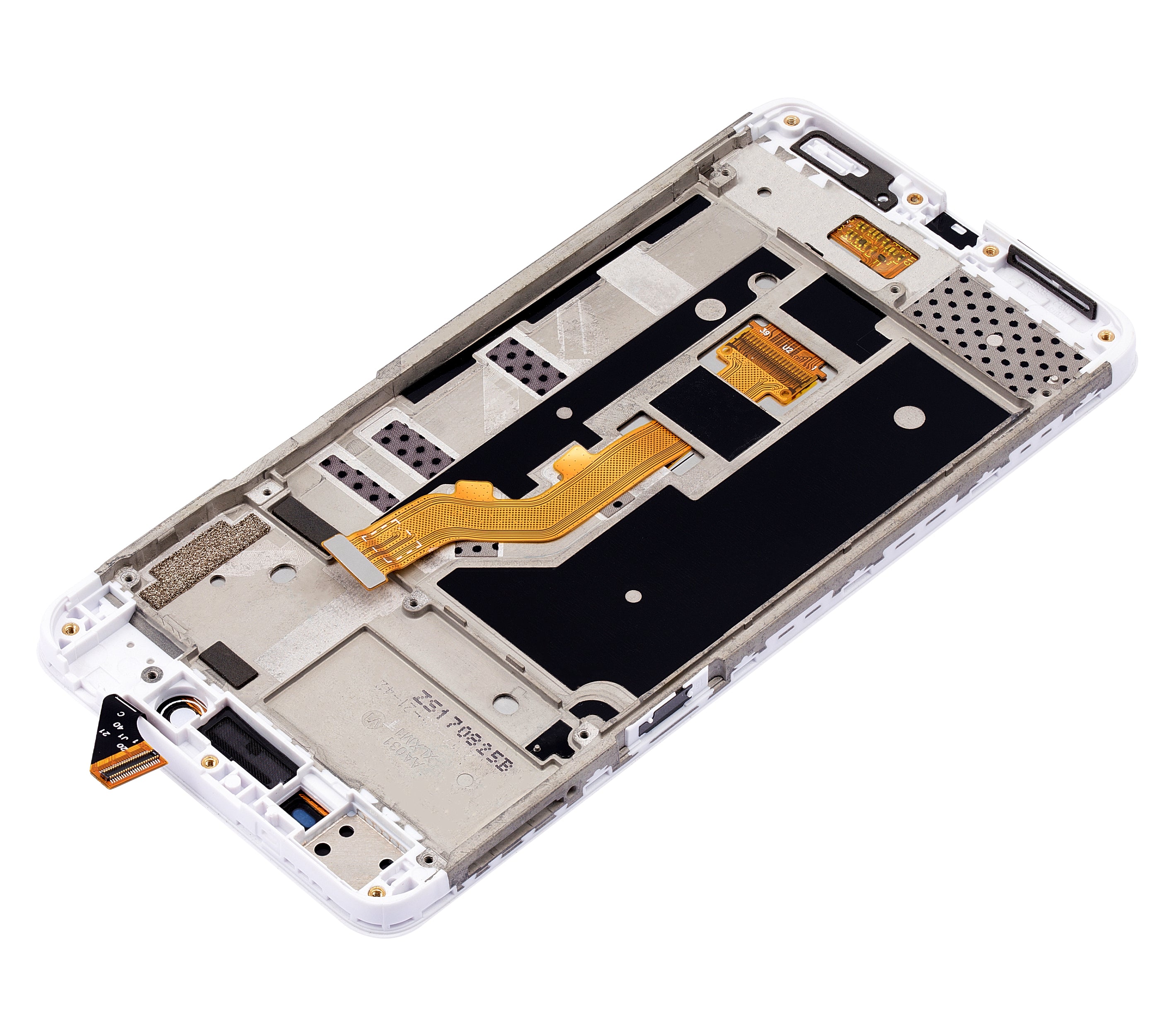 LCD-Display mit Rahmen für OPPO A37 (Refurbished) (Weiß)