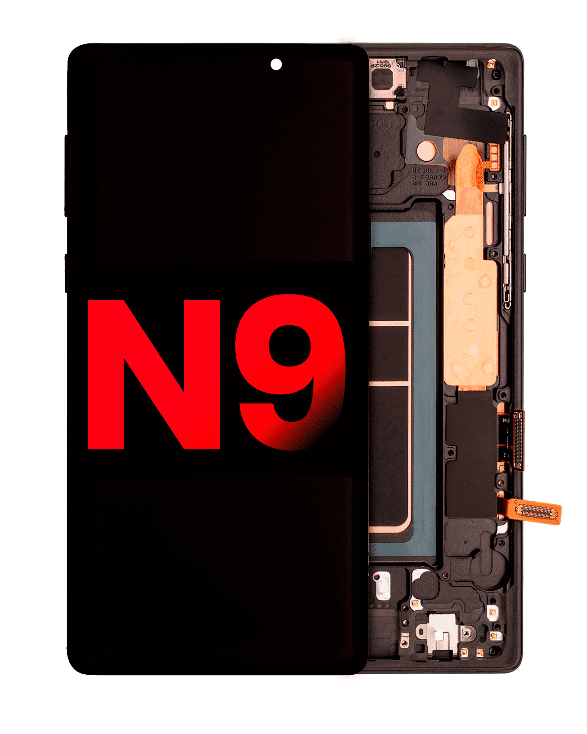OLED Display with Frame for Samsung Galaxy Note 9 (Aftermarket Plus) (Midnight Black)