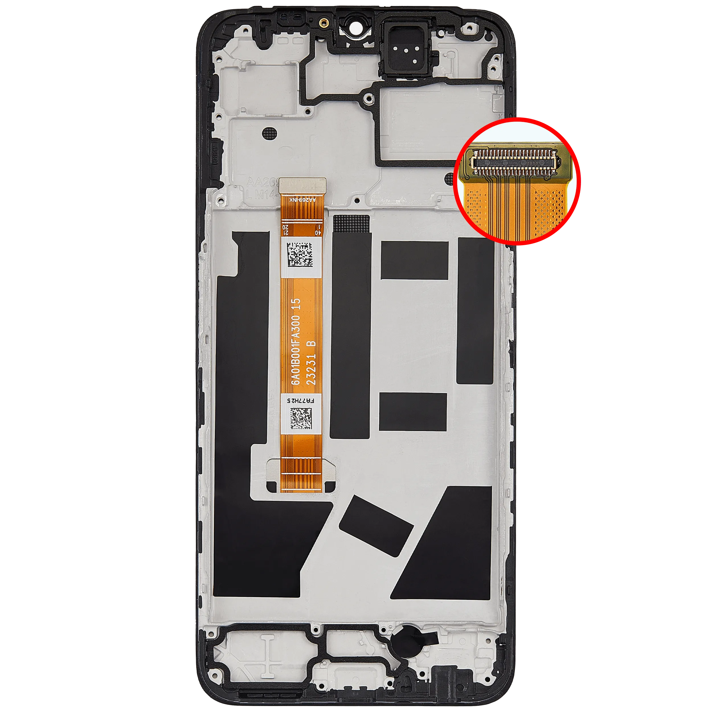 LCD-Display mit Rahmen Compatible für Oppo A57 5G (2022) (Refurbished) (All Color)