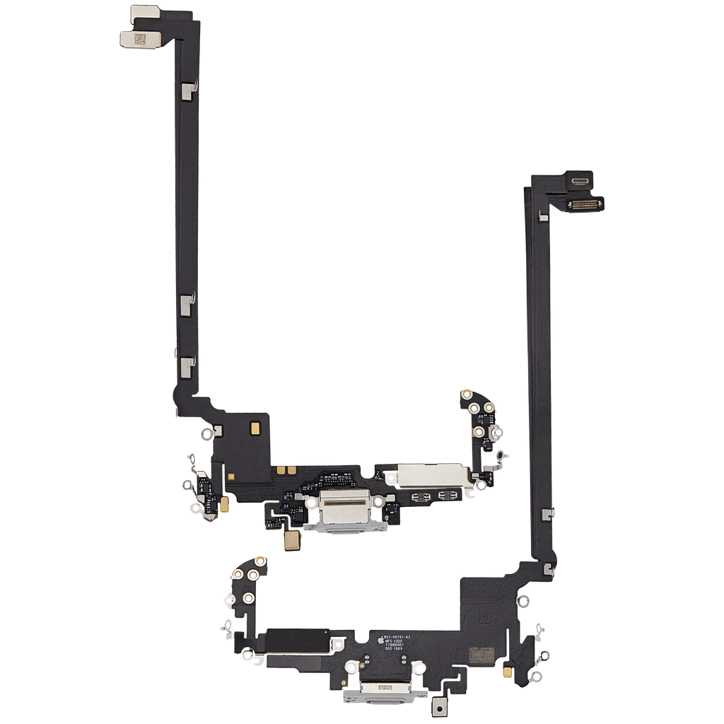 Ladebuchse Flex Cable für iPhone 17 Pro Max (gebrauchter OEM-Ausbau) (US-Version) (Silber)