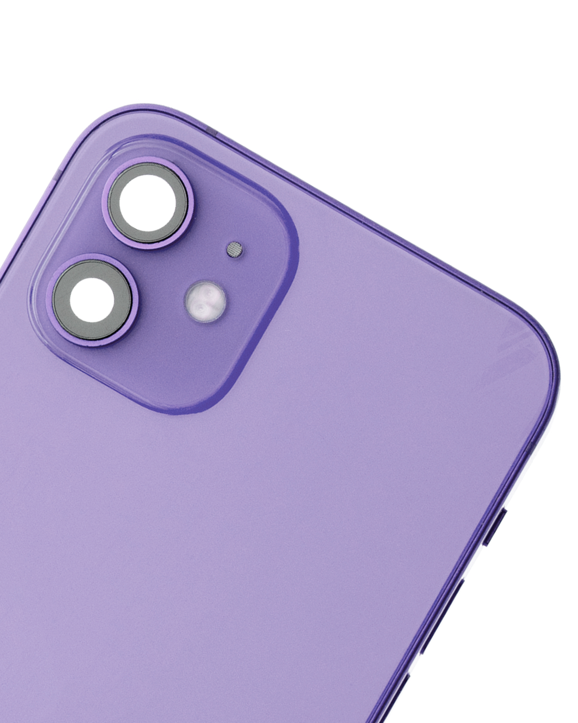 Backcover/Rahmen mit Small Parts für iPhone 12 (US-Version) (gebrauchter OEM-Ausbau, Qualität B) (Lila)