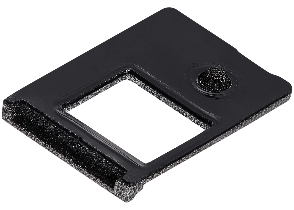 Flash Light / Power Flex Bracket mit Microphone Mesh für iPhone 16E (Schwarz) (10 Pack)