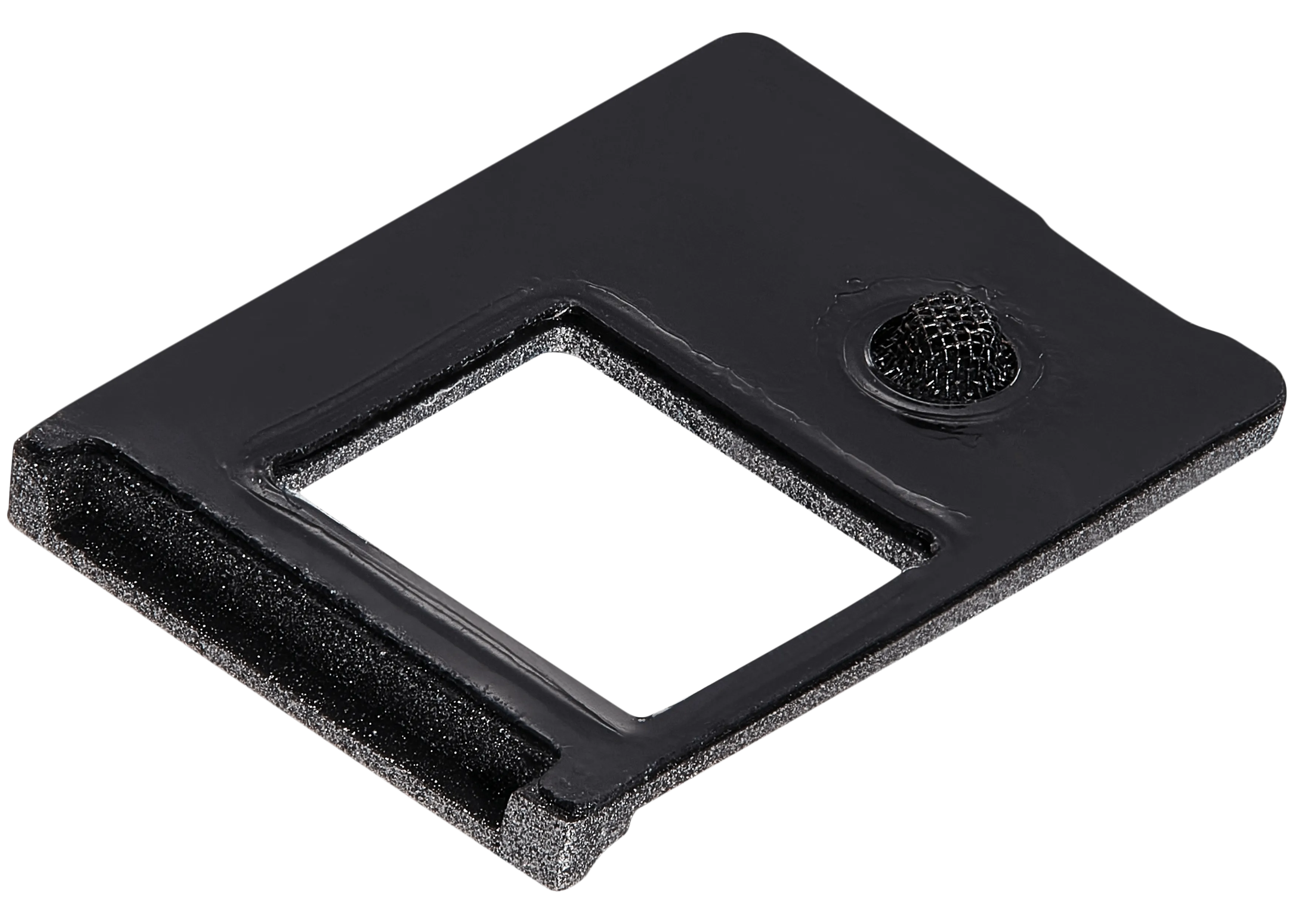 Flash Light / Power Flex Bracket mit Microphone Mesh für iPhone 16E (Schwarz) (10 Pack)