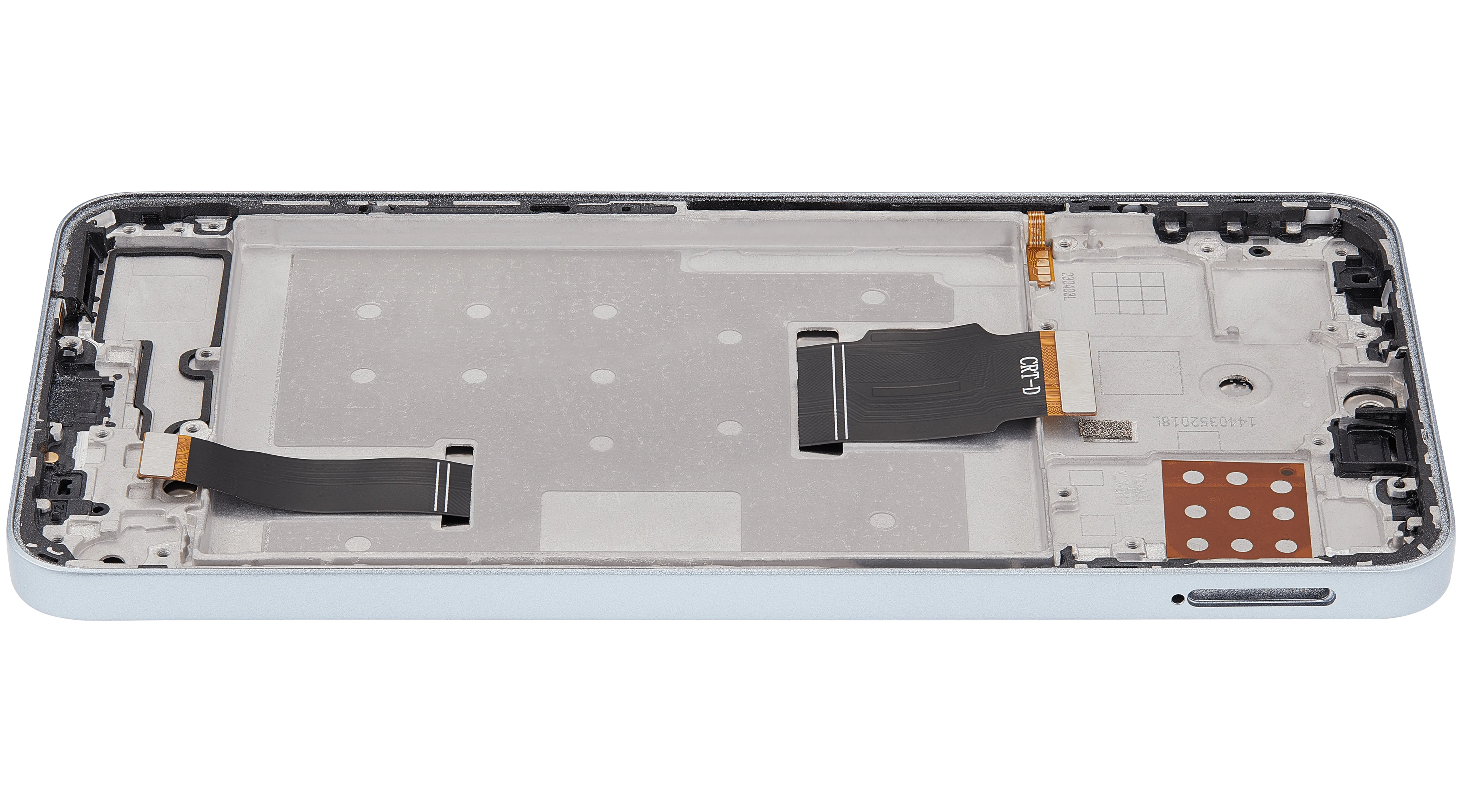 LCD-Display mit Rahmen für Honor X8A / X50i / 90 Lite (Refurbished) (Titanium Silber)