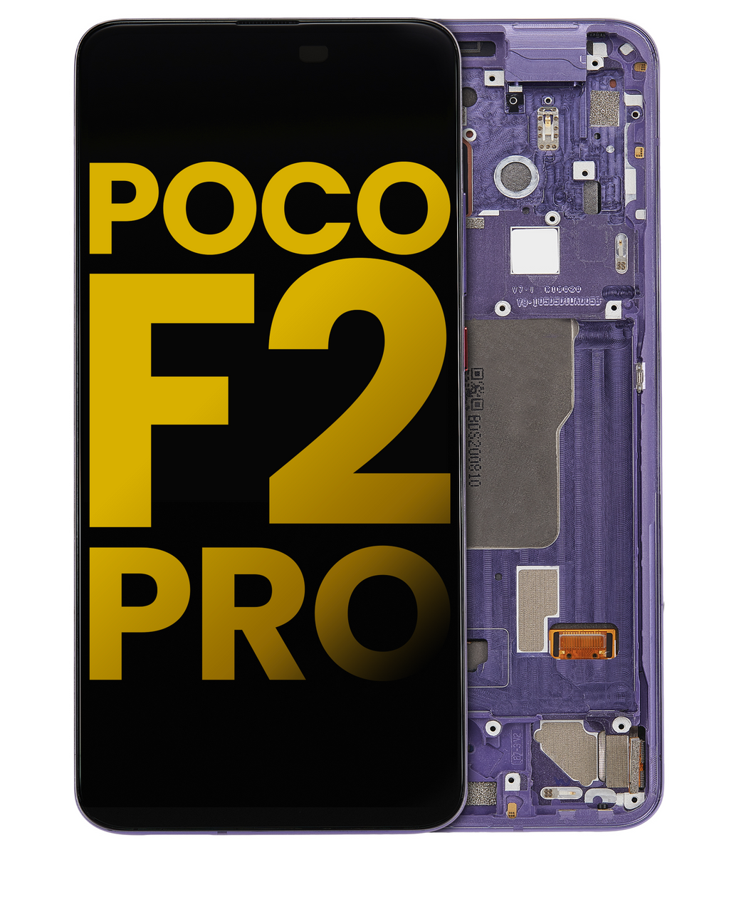 OLED Display with Frame for Xiaomi Poco F2 Pro / Redmi K30 Pro (Refurbished) (Electric Purple)