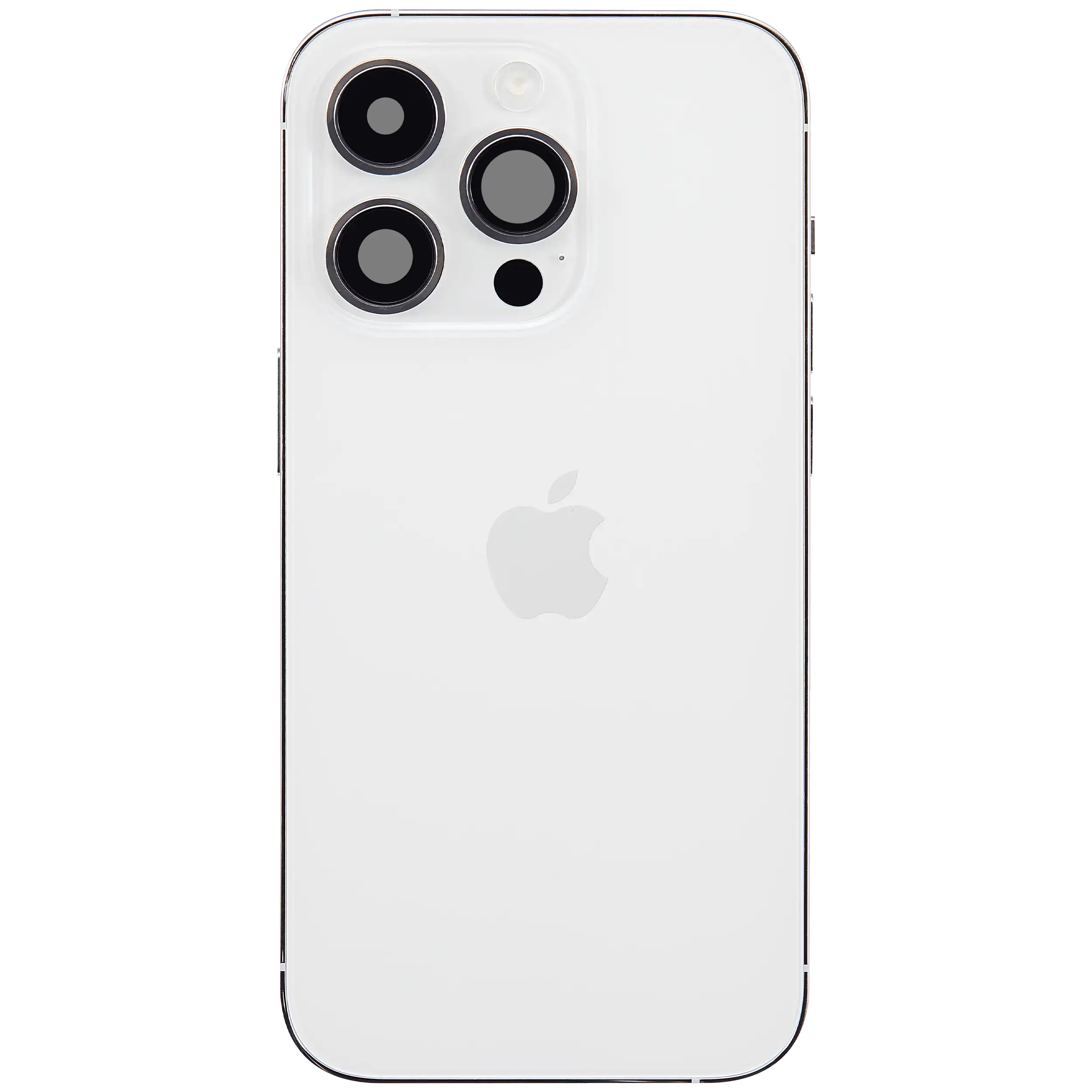 Backcover/Rahmen mit Ladebuchse Flex & Small Parts für iPhone 14 Pro (EU / Global Version) (gebrauchter OEM-Ausbau, Qualität B) (Silber)